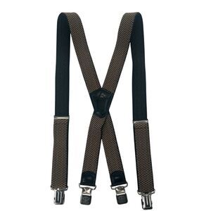 Decalen High Quality Heavy Duty Mens Pants Suspenders In God We Trust